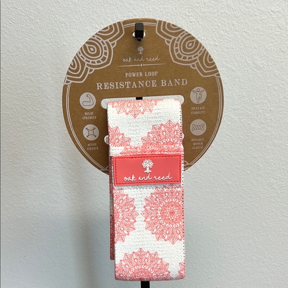 Oak & Reed Coral & White Resistance Band - Picture 1 of 6